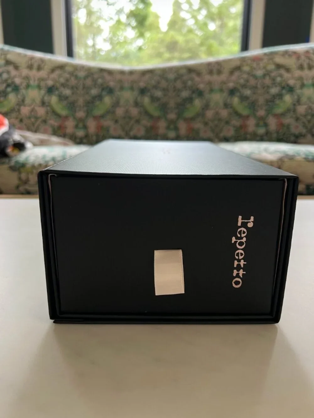 Repetto Paris Black Shoe Box + Original Pink Shopping Bag